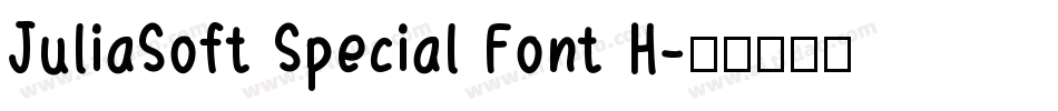JuliaSoft Special Font H字体转换